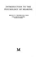 Tapa de Introduction to the psychology of hearing
