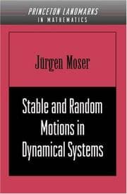 Tapa de Stable and random motions in dynamical systems