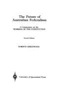 Tapa de The future of Australian federalism