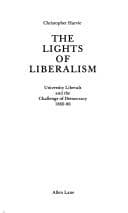 Tapa de The lights of liberalism