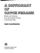 Tapa de A dictionary of catch phrases