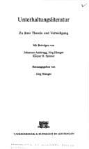 Tapa de Unterhaltungsliteratur