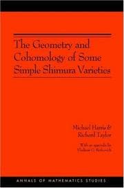 Tapa de Geometry and Cohomology of Some Simple Shimura Varieties