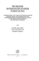 Tapa de Probleme interdisziplinärer Forschung