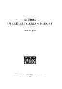 Tapa de Studies in Old Babylonian history