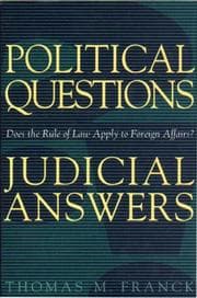 Tapa de Political questions/judicial answers