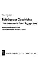 Tapa de Beiträge zur Geschichte des osmanischen Ägyptens