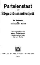 Tapa de Parteienstaat und Abgeordnetenfreiheit
