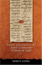 Tapa de Poverty and charity in the Jewish community of Medieval Egypt