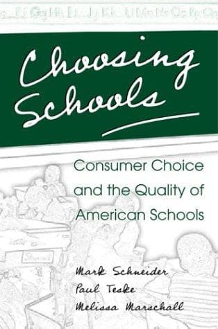 Tapa de Choosing schools