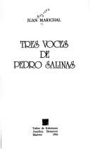 Tapa de Tres voces de Pedro Salinas