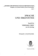 Tapa de Sprache und Erkenntnis