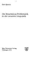 Tapa de Die Binarismus-Problematik in der neueren Linguistik