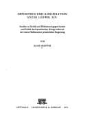 Tapa de Opposition und Konspiration under Ludwig XIV