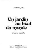 Tapa de Un jardin au bout du monde et autres nouvelles