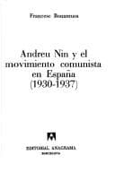 Tapa de Andreu Nin y el movimiento comunista en España (1930-1937)