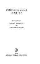 Tapa de Deutsche Musik im Osten
