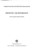 Tapa de Commentationes linguisticae et philologicae Ernesto Dickenmann lustrum claudenti quintum decimum