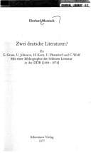 Tapa de Zwei deutsche Literaturen?