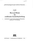 Tapa de Wert und Würde der erzählenden Geschichtsschreibung