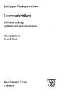 Tapa de Literaturkritiken
