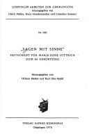Tapa de Sagen mit Sinne