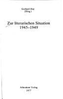 Tapa de Zur literarischen Situation 1945-1949