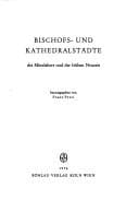 Tapa de Bischofs- und Kathedralstädte des Mittelalters und der frühen Neuzeit