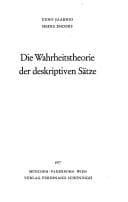 Tapa de Die Wahrheitstheorie der deskriptiven Sätze