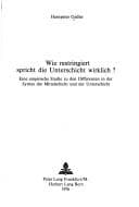 Tapa de Wie restringiert spricht die Unterschicht wirklich?