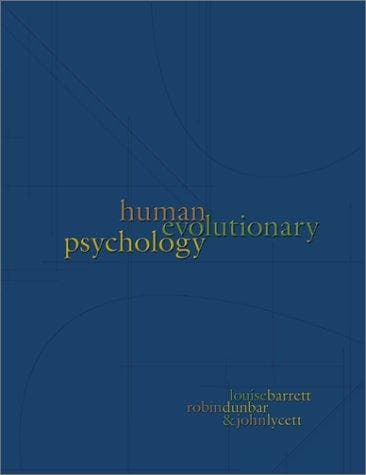 Tapa de Human Evolutionary Psychology