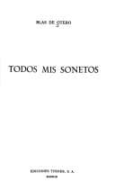 Tapa de Todos mis sonetos