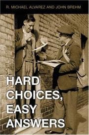 Tapa de Hard choices, easy answers