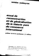 Tapa de Essai de reconstruction et de généralisation de la théorie pure du commerce international