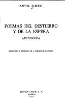 Tapa de Poemas del destierro y de la espera