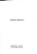 Tapa de Poesía erótica