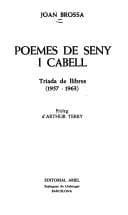 Tapa de Poemes de seny i cabell