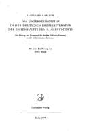 Tapa de Das Unternehmerbild in der deutschen Erzählliteratur der ersten Hälfte des 19. Jahrhunderts