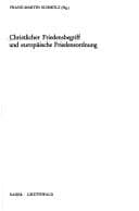 Tapa de Christlicher Friedensbegriff und europäische Friedensordnung
