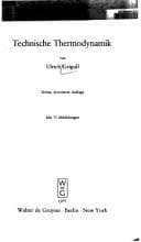 Tapa de Technische Thermodynamik