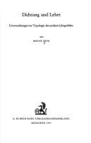 Tapa de Dichtung und Lehre