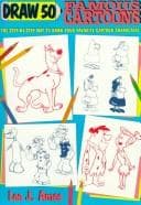 Tapa de Draw 50 famous cartoons