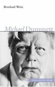 Tapa de Michael Dummett (Philosophy Now)