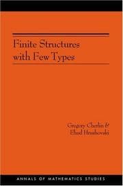 Tapa de Finite Structures with Few Types. (AM-152), Volume 152
