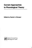 Tapa de Current approaches to phonological theory