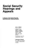 Tapa de Social security hearings and appeals