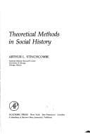 Tapa de Theoretical methods in social history