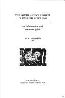 Tapa de The South African novel in English since 1950