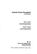 Tapa de Syntactic pattern recognition