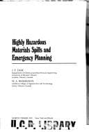 Tapa de Highly hazardous materials spills and emergency planning